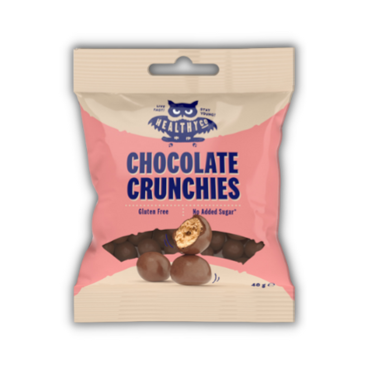 Fitnessgrossisten Healthyco - Chocolate Crunchies 40g X 10stk