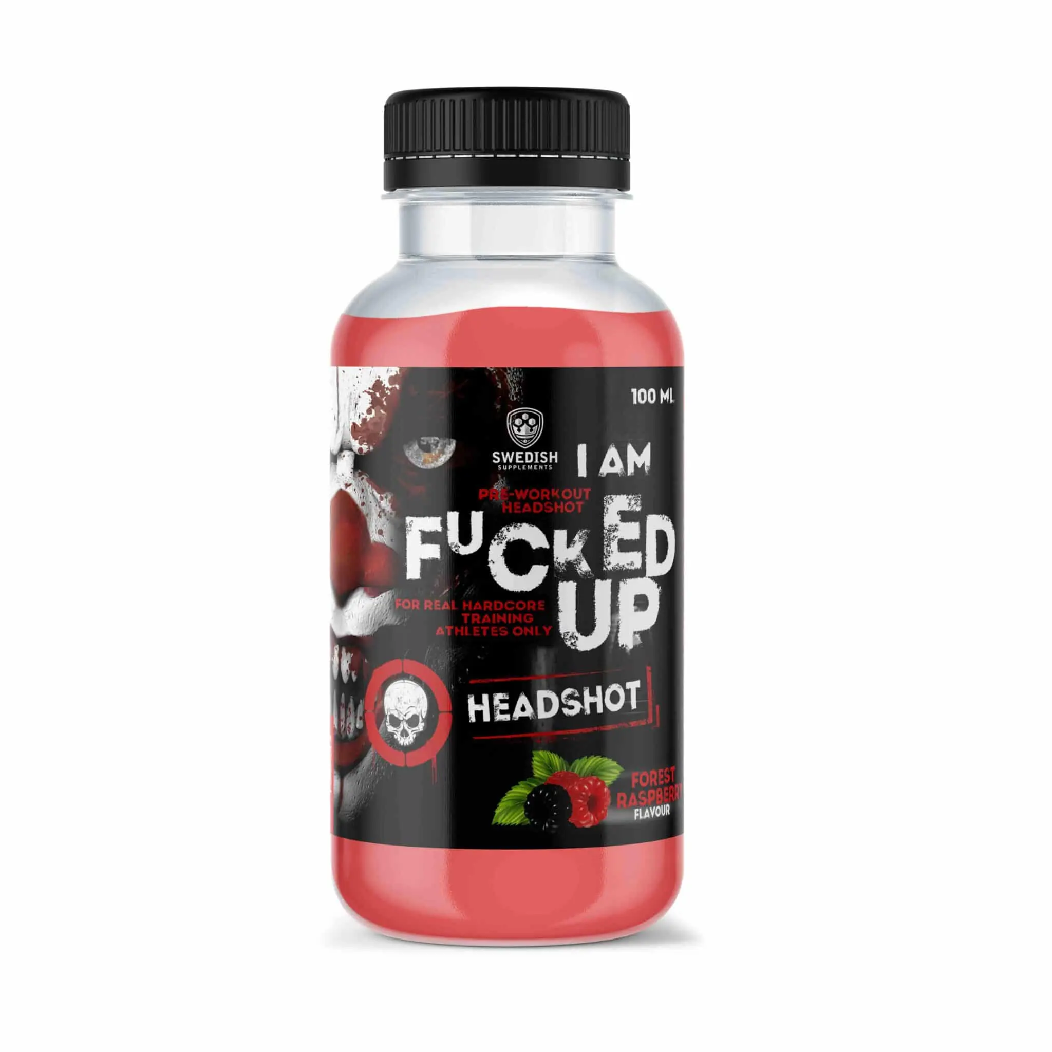 Fitnessgrossisten Swedish Supplements F#cked Up Headshot, 100ml, Raspberry
