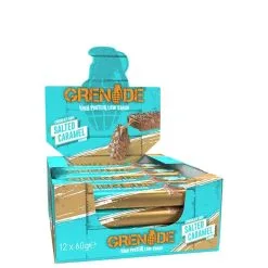 Fitnessgrossisten Grenade Protein Bar, 60g X 12stk Chocolate Chip Salted Caramel