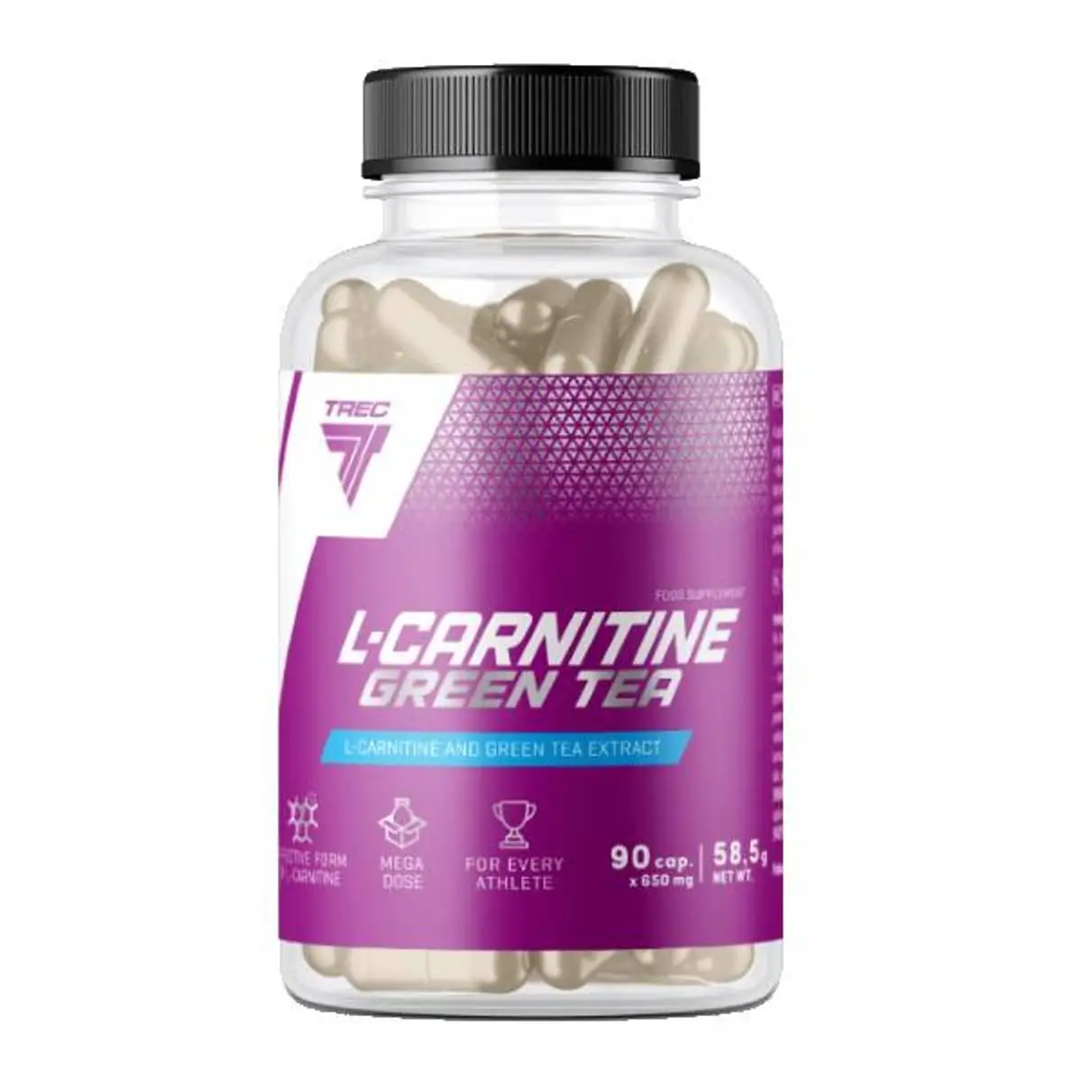 Fitnessgrossisten Trec Nutrition - L-Carnitine Med Grønn Te - 90 Kapsler