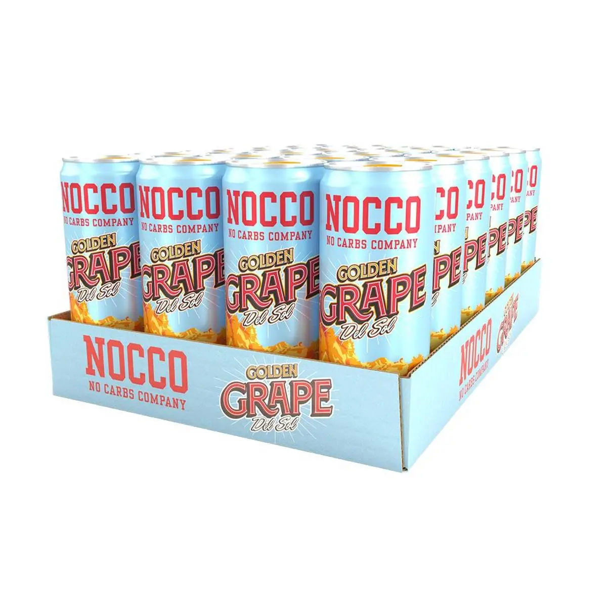 Fitnessgrossisten NOCCO BCAA, 330ml X 24stk, Golden Grape Del Sol
