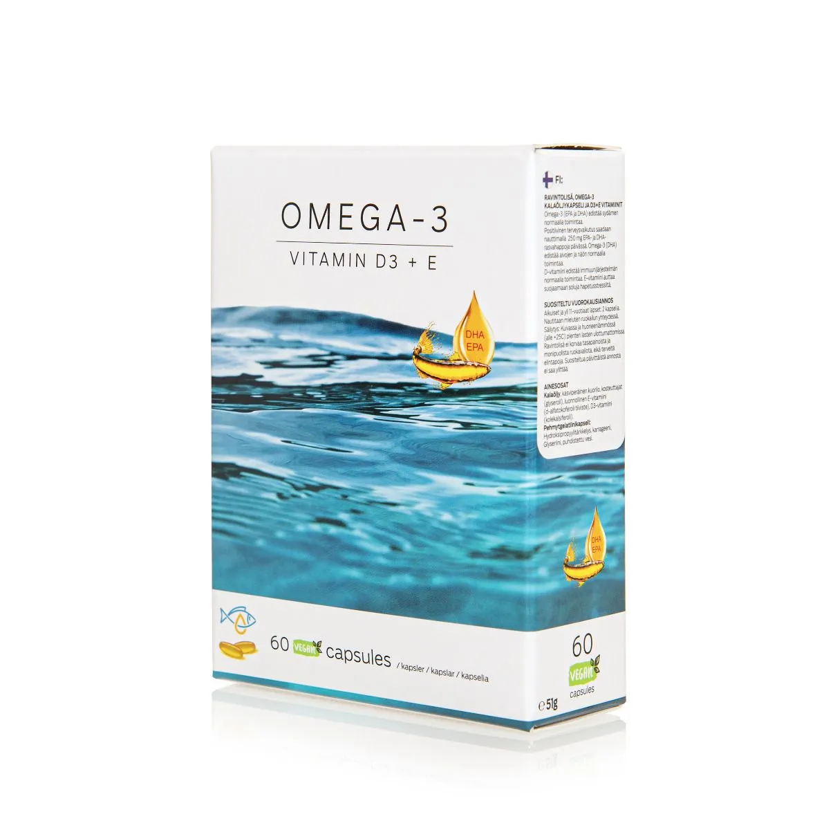 Immitec Norge Omega-3 Med Vitamin D3 + E - 60 Kapsler - Bilde 4