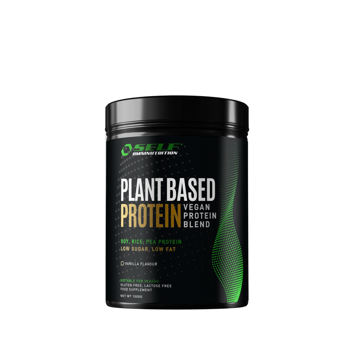 Fitnessgrossisten Self Omninutrition Plant Based Protein, (laktosefri/glutenfri), Vanilla 1000g