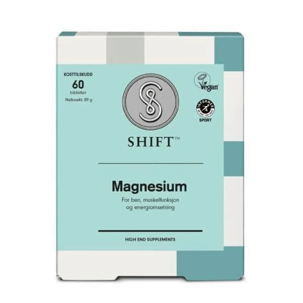 Fitnessgrossisten SHIFT Magnesium, 60 Piller