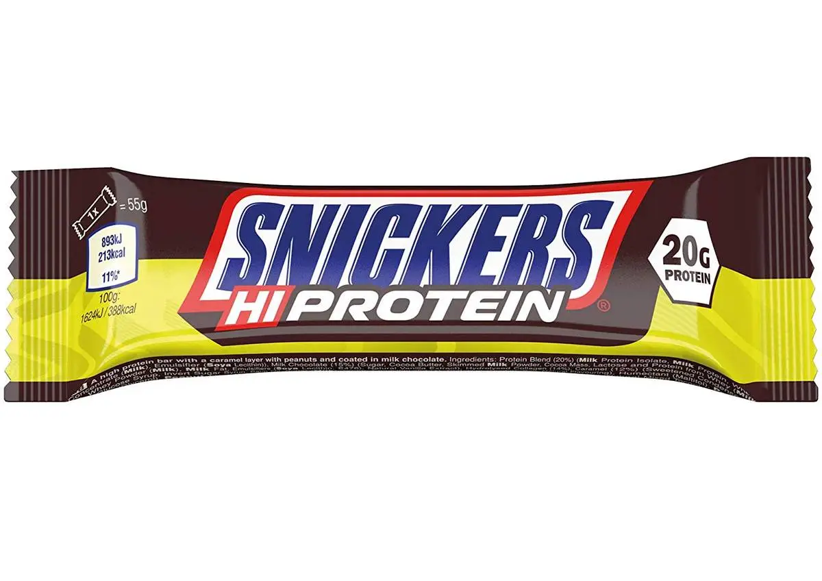 Fitnessgrossisten Snickers HiProtein Bar - 12x55g - Original - Bilde 2