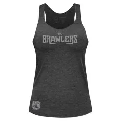 HYLETE Womens DC Brawlers Triblend Tank (Black/Grey)
