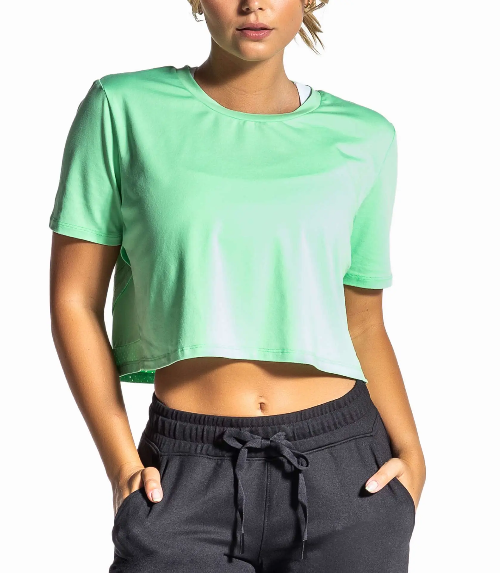 Virus - Interval Crop Tee - Mint - Bilde 5