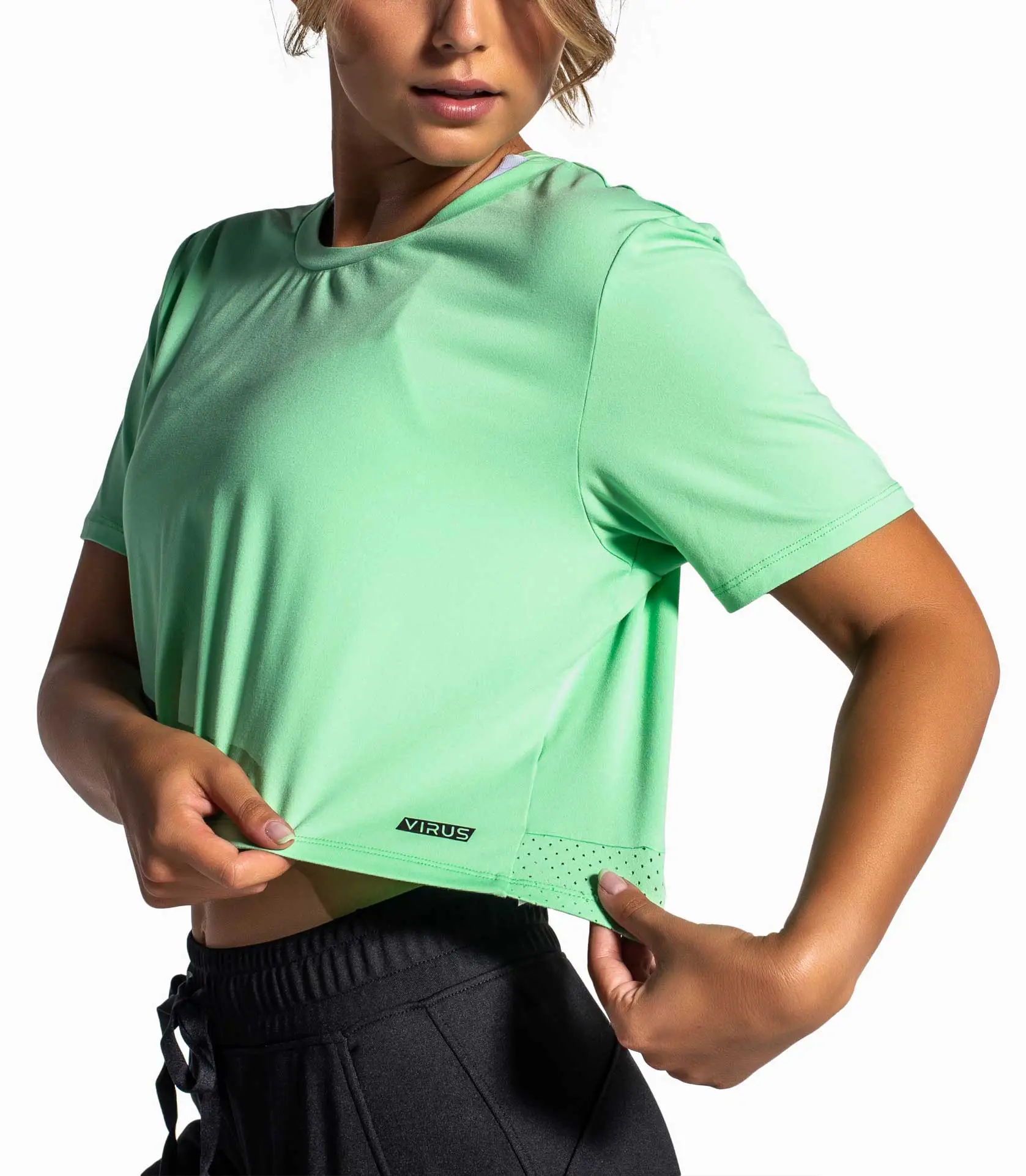 Virus - Interval Crop Tee - Mint - Bilde 2