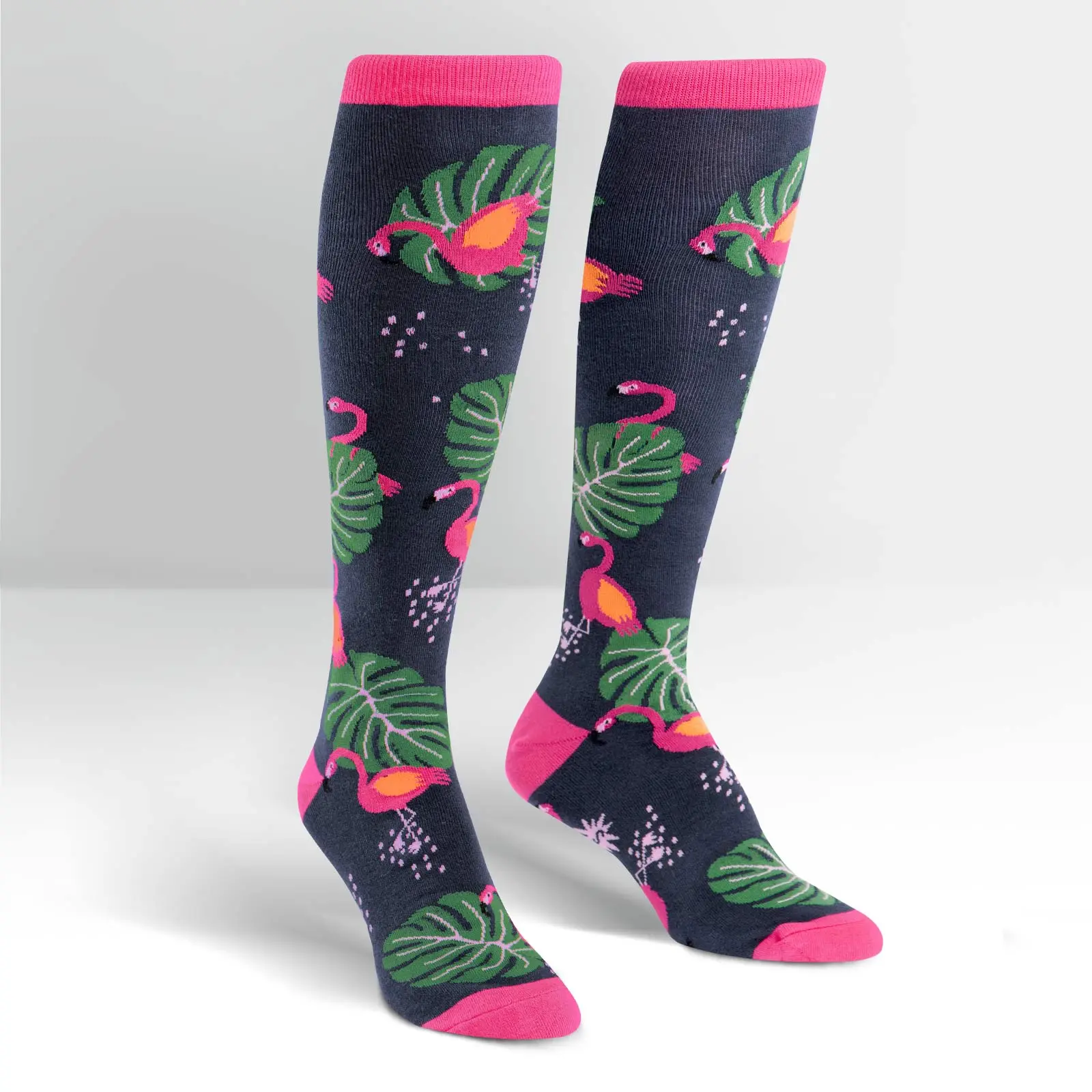 SockItToMe Knee High Funky - Flamingo