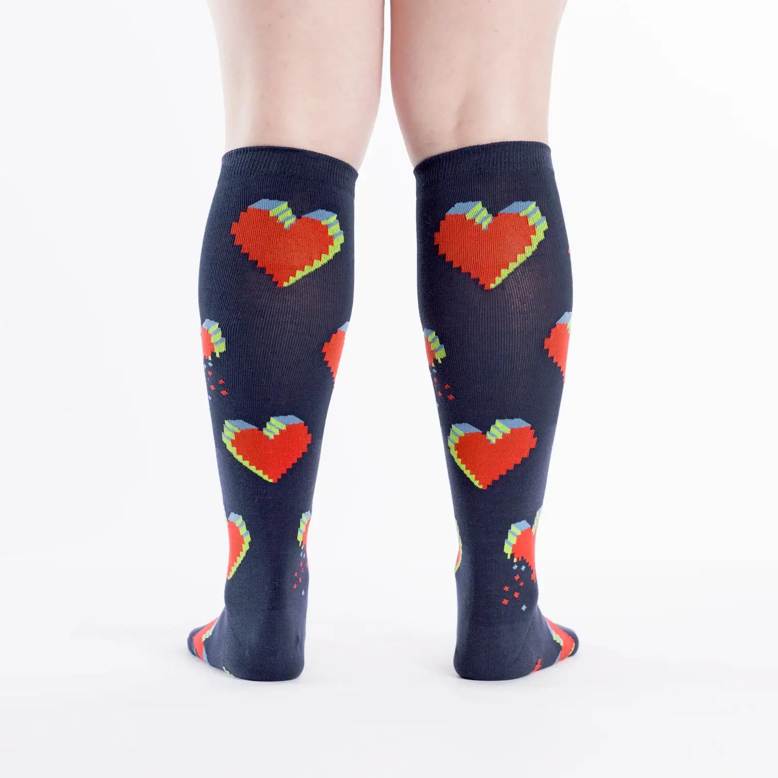 SockItToMe Knee High Funky - Pixelated Hearts - Bilde 4