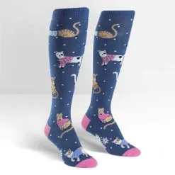 SockItToMe Knee High Funky - Business Cat-sual