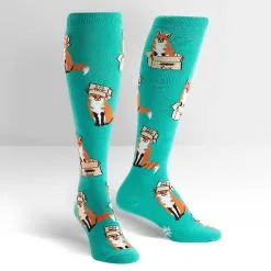 SockItToMe Knee High Funky - Foxes In Boxes
