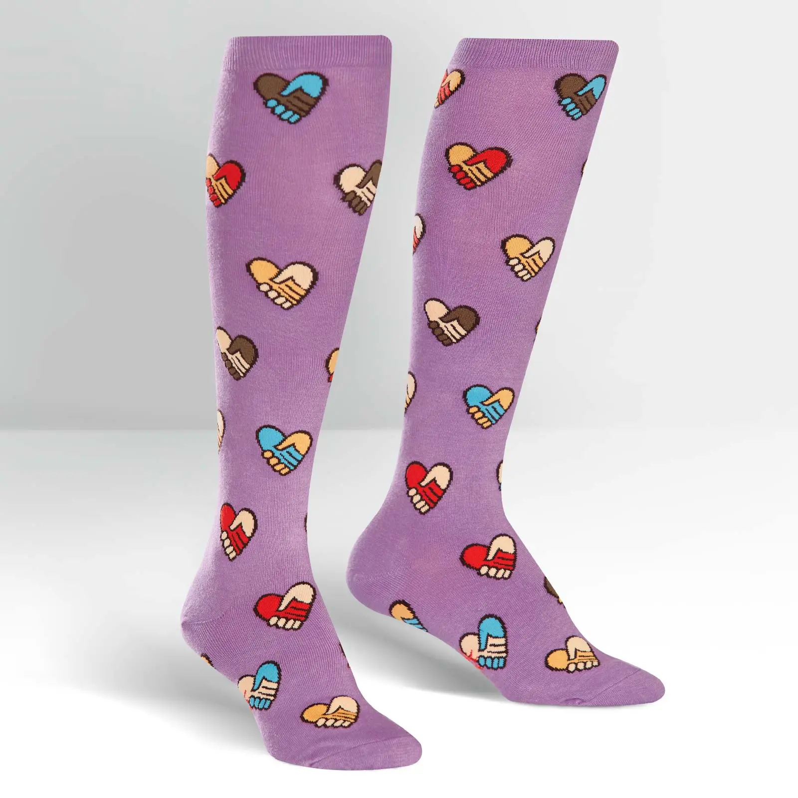 SockItToMe Knee High Funky - Hands Across Calves