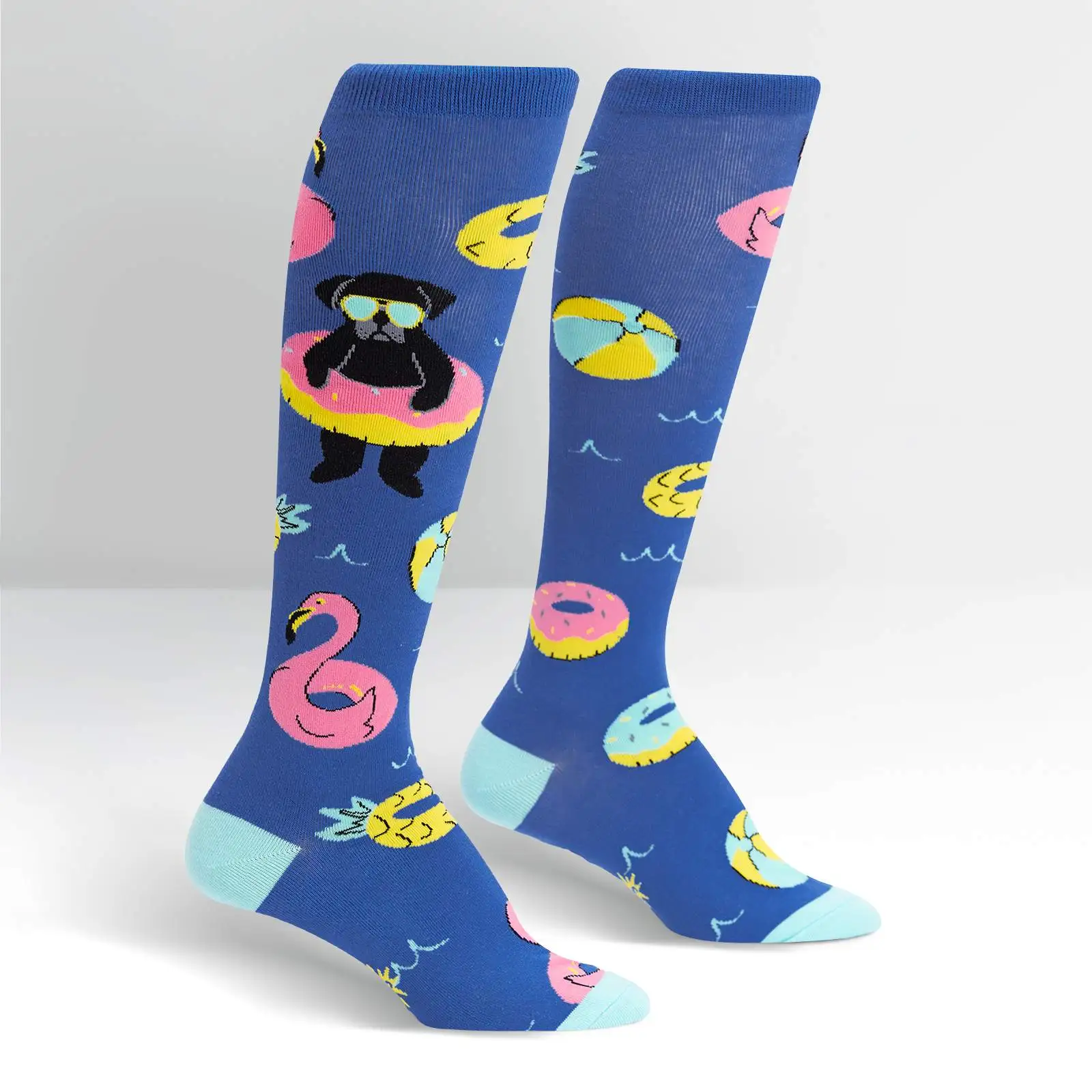 SockItToMe Knee High Funky - Summer Puggin'