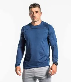 Virus - Fine Line ECO Thread Long Sleeve - Heather Navy/Black
