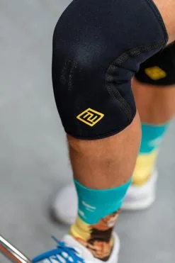 FlexFit.no FlexFit Knee Sleeves Elite - Black/Orange 7mm (Par)