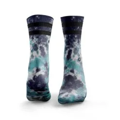 Hexxee Mens - Tie Dye 2 Stripe (Dark Blue / Teal)