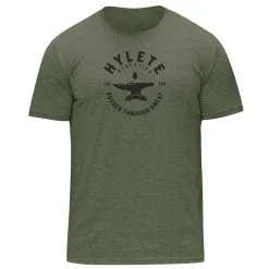 HYLETE Forged Tri-blend Crew (Vintage Olive/Black)