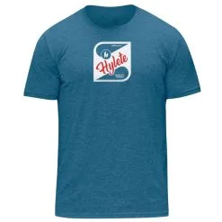 HYLETE Fizz Tri-blend Crew (Vintage Cerulean/White)