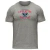 HYLETE USA Strong Tri-blend Crew (Heather Grey/Red)