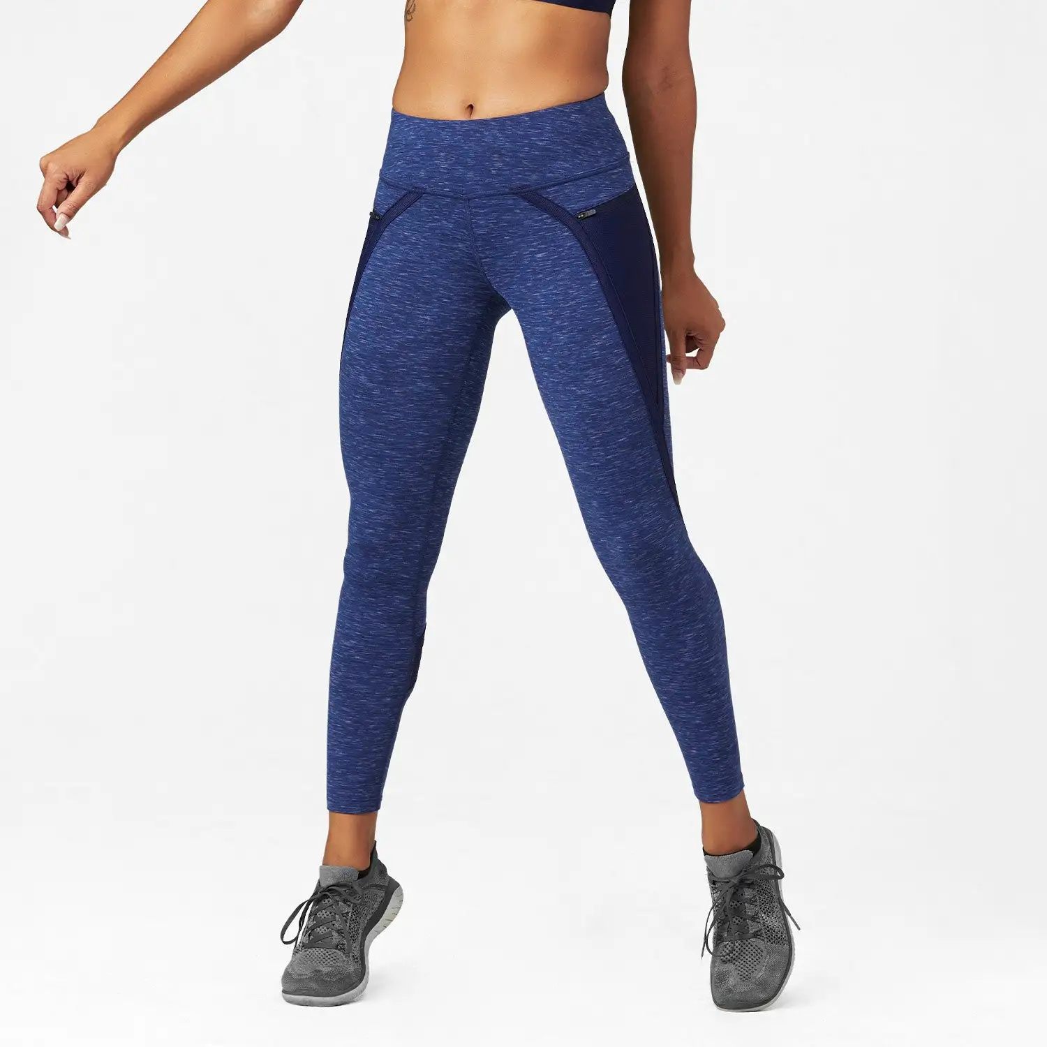 HYLETE Womens Nimbus Tight (Heather Navy/Navy) - Bilde 4