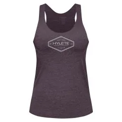HYLETE Womens Octane Tri-blend Tank (Vintage Purple/White)