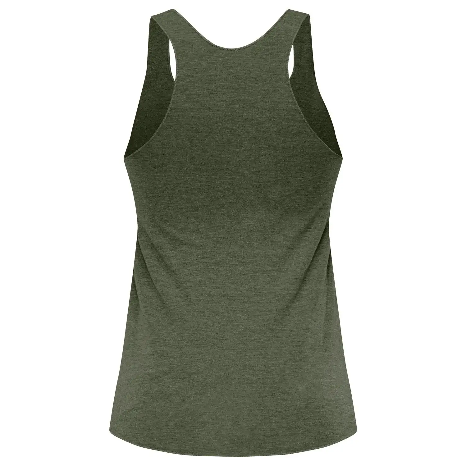 HYLETE Womens Trinity Tri-blend Tank (Vintage Olive/Oatmeal) - Bilde 2