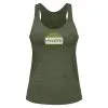 HYLETE Womens Trinity Tri-blend Tank (Vintage Olive/Oatmeal)
