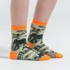 SockItToMe Junior Crew - Animal Camo