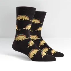 SockItToMe Mens Crew - Tacosaurus