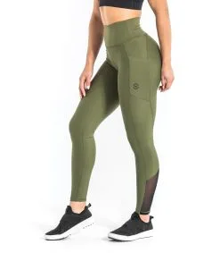 Virus - Utility High Rise Compression Pant - OD Green