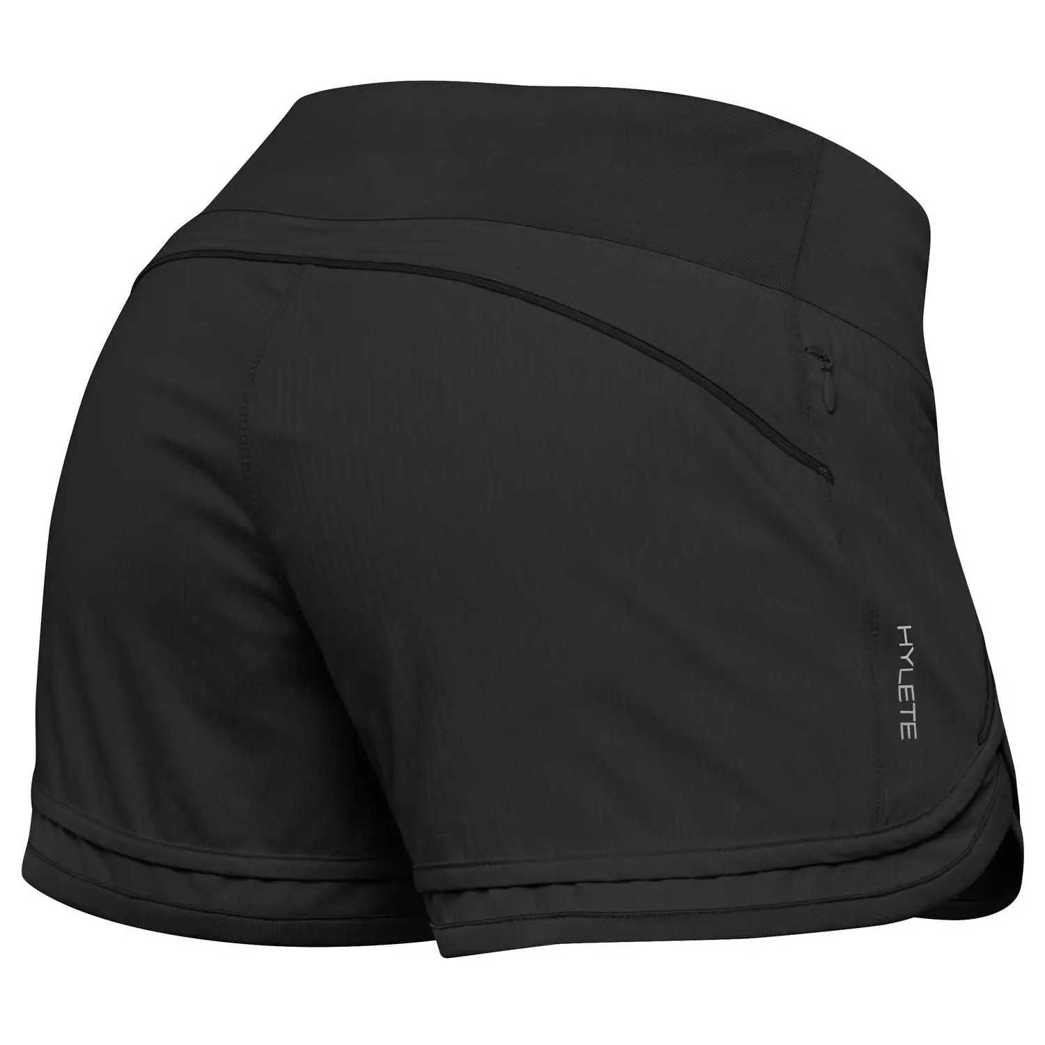 HYLETE Womens Iris Scallop Short (Black/Stealth Black) - Bilde 11