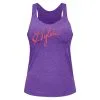 HYLETE Womens Script Tri-blend Tank (Vintage Violet/Coral)