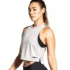 Virus - Pistol ECO Thread Crop Tank - Heather Grey