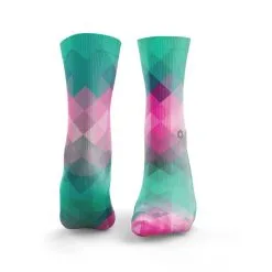 Hexxee Mens - Geo Twist (Green / Pink)