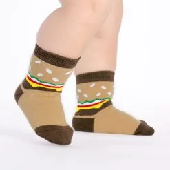 SockItToMe Toddler Crew - Cheeseburger