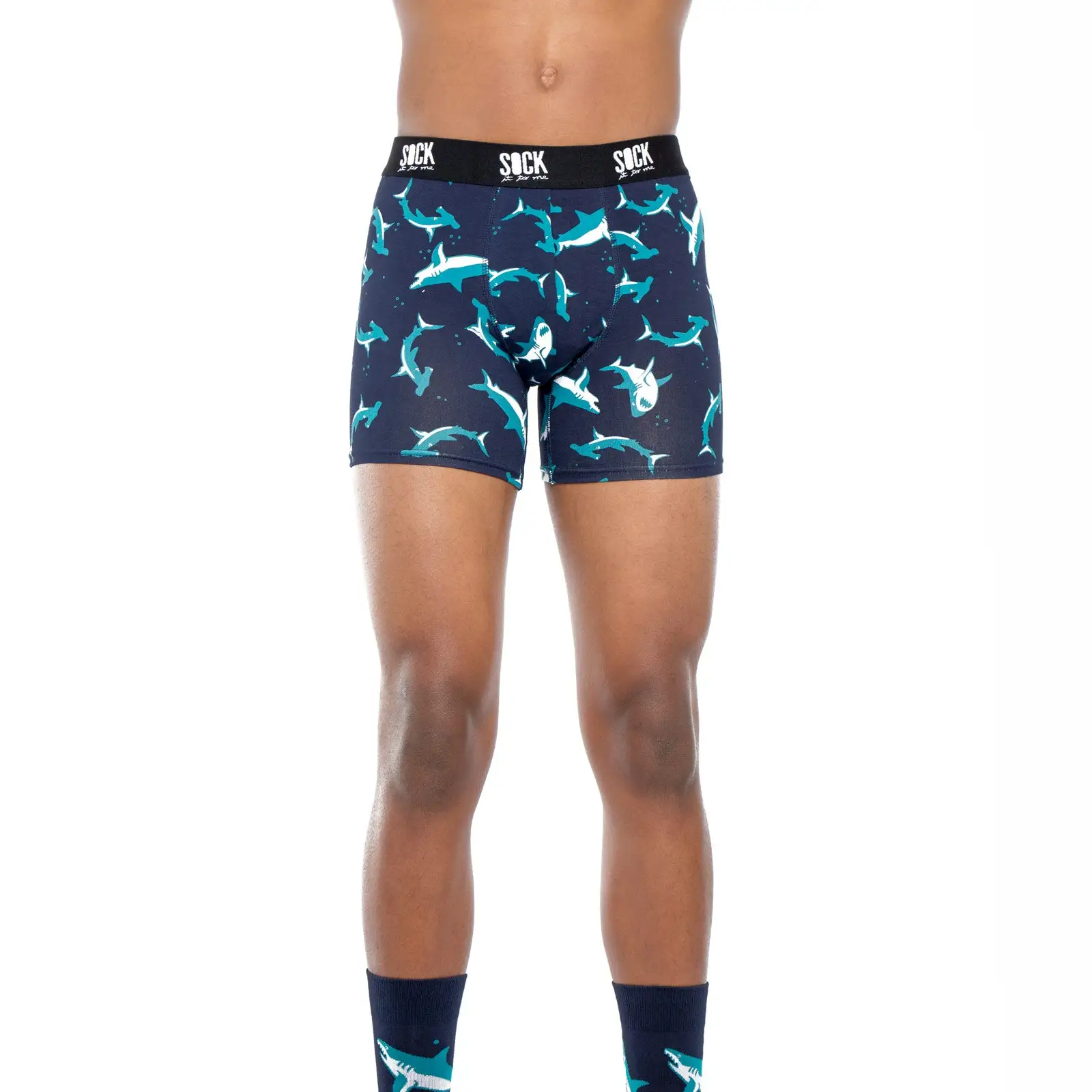 SockItToMe Mens Boxers - Shark Attack - Bilde 4