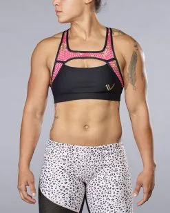 Vull Sport Vull - Hustle Sports Bra (Black Floral)