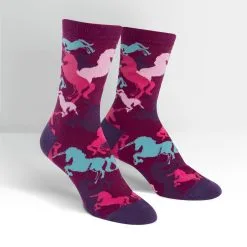SockItToMe Womens Crew - Mythical Unicorns