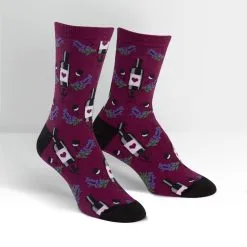 SockItToMe Womens Crew - Wine