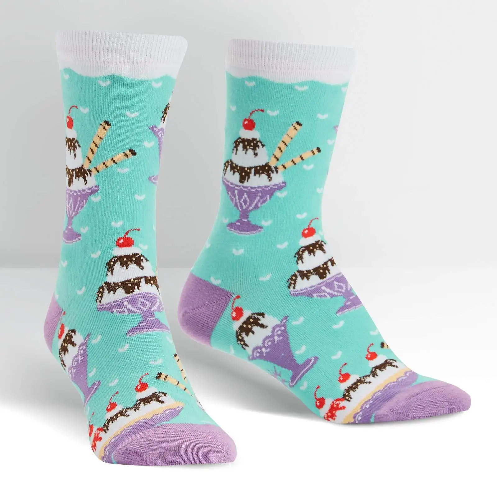 SockItToMe Womens Crew - Sundae Sunday