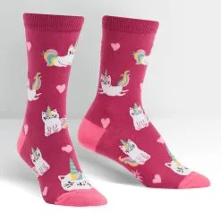 SockItToMe Womens Crew - Look At Me Meow