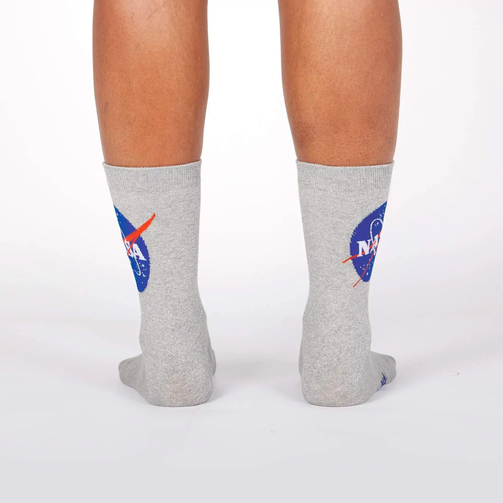 SockItToMe Womens Crew - NASA Titanium - Bilde 3