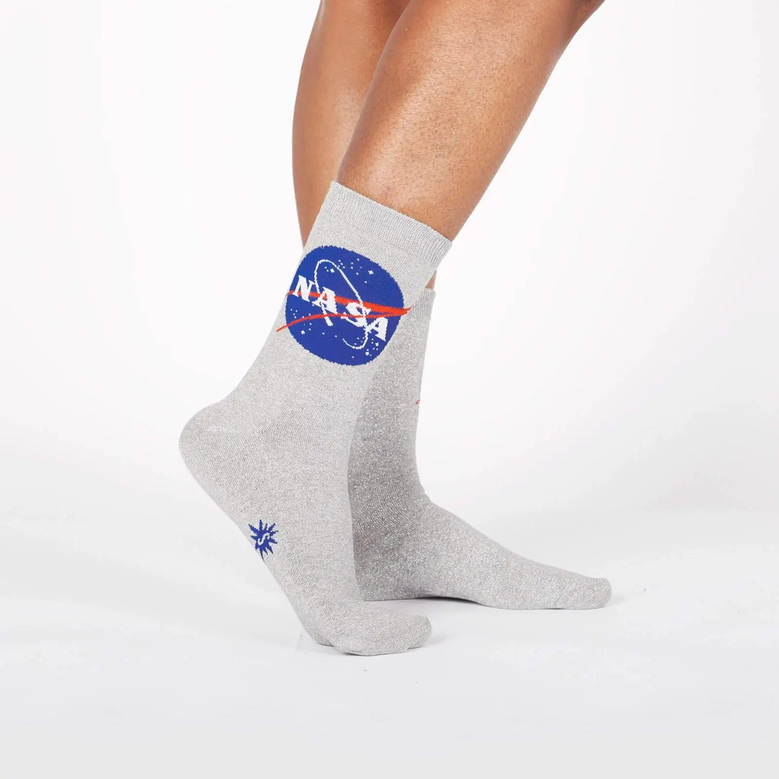 SockItToMe Womens Crew - NASA Titanium - Bilde 4