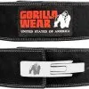 Fitnessgrossisten Gorilla Wear 4 Inch (10cm) Leather Lever Belt, Black