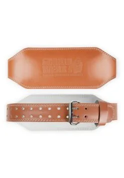 Fitnessgrossisten Padded Leather Lifting Belt (15cm), Brown
